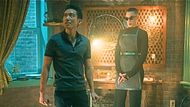 Britne Oldford (right) and Justin H. Min (left) in The Umbrella Academy (Image via Netflix)